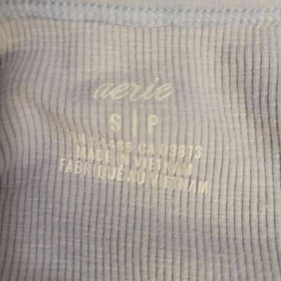 LOT OF 3 AERIE CAMASOL TOPS-WHITE - LIGHT BLUE - DARK GRAY -3 FOR 1 PRICE - Picture 6 of 8